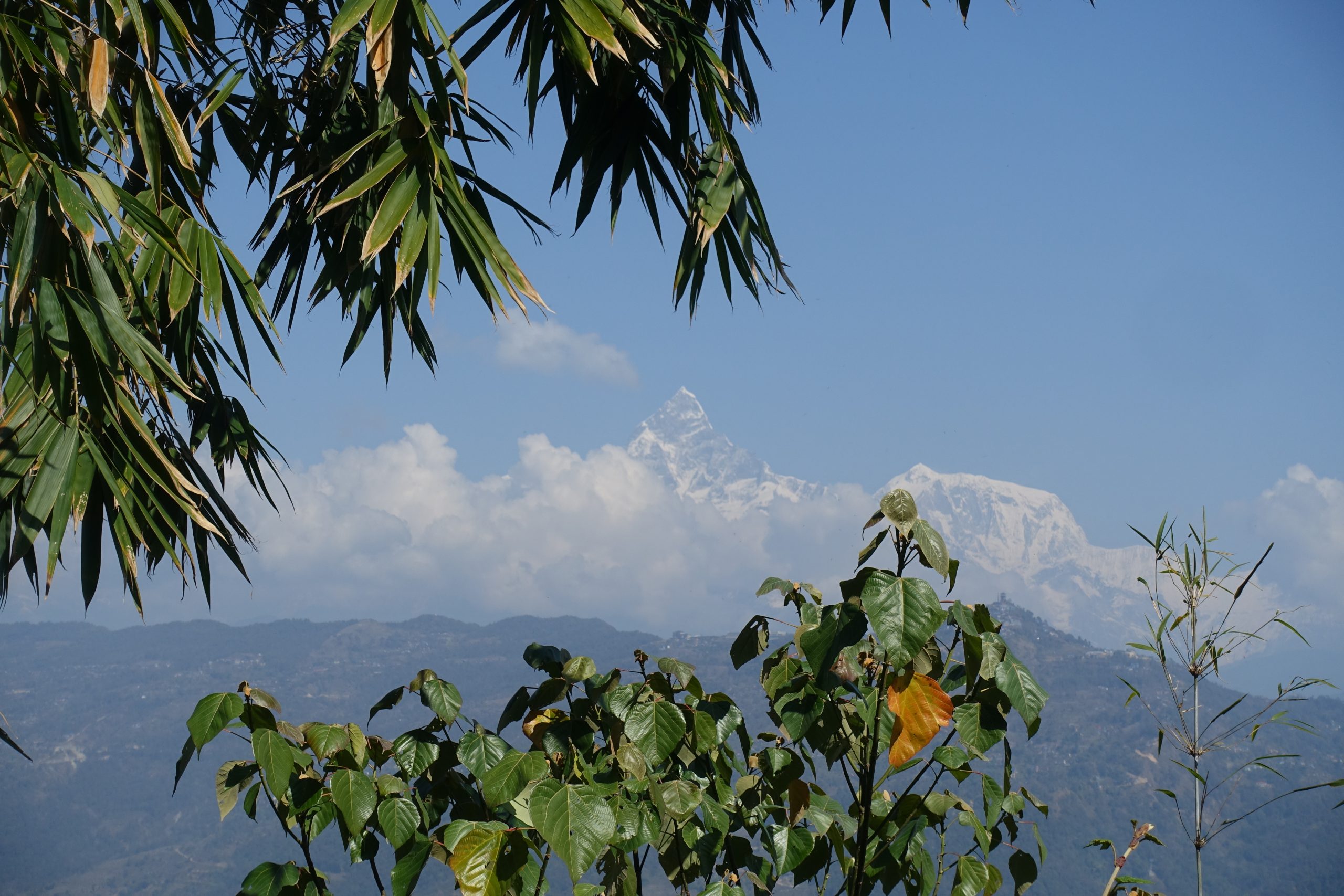 Blick auf den Fishtail Mountain (Pokhara)